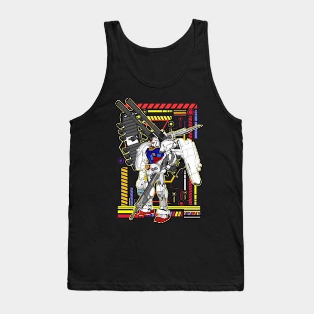 RX-78 Gundam Tank Top by gblackid